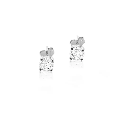 Orecchini punto luce in argento 925 con Cubic Zirconia