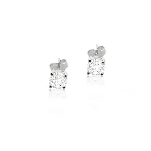 Orecchini punto luce in argento 925 con Cubic Zirconia