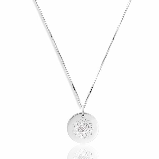 Collana in argento 925 con ciondolo Girasole