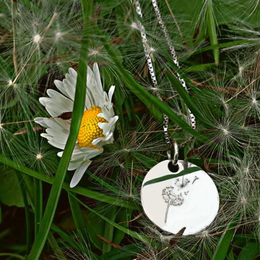 Collana in argento 925 con ciondolo Soffione