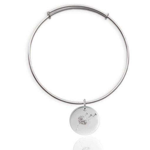 Bracciale in argento 925 con ciondolo Soffione