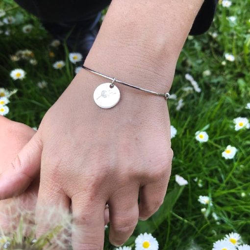 Bracciale in argento 925 con ciondolo Soffione