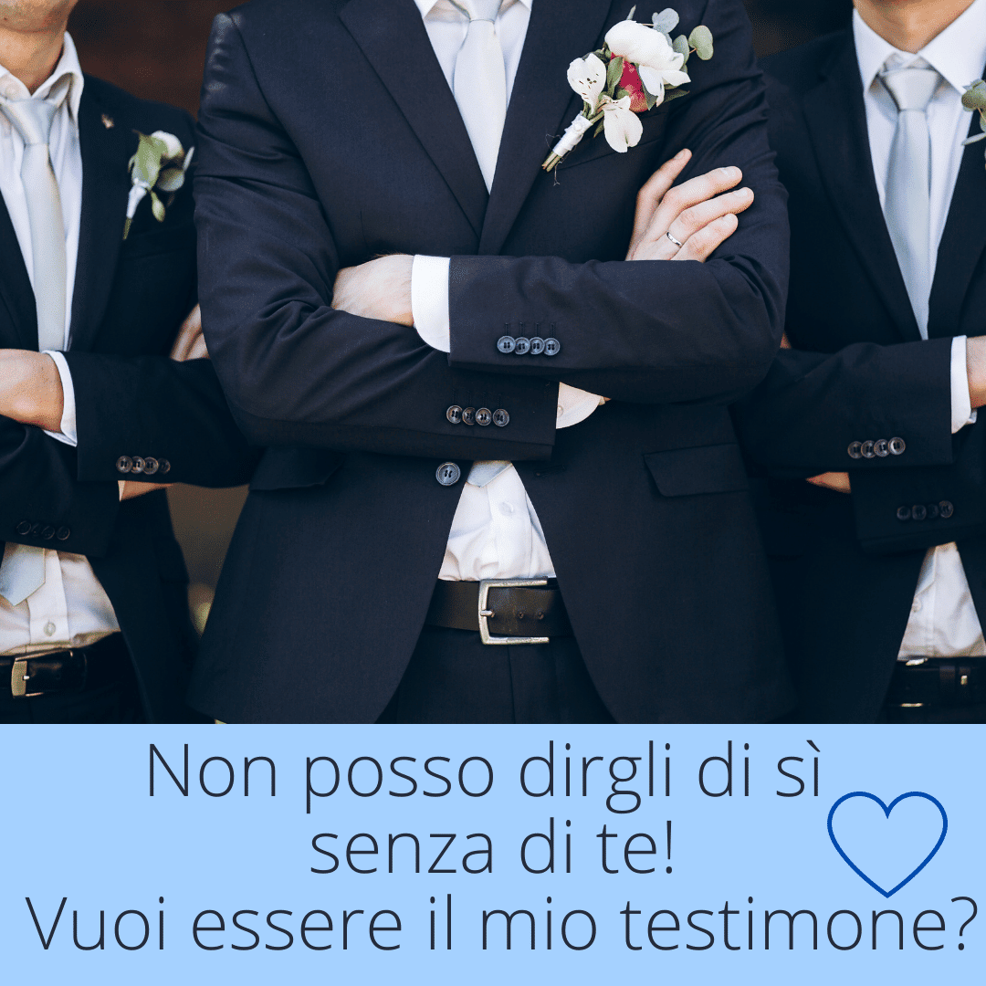 regalo testimone di nozze