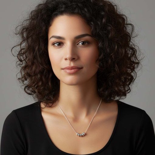 Collana in argento 925 con pepite