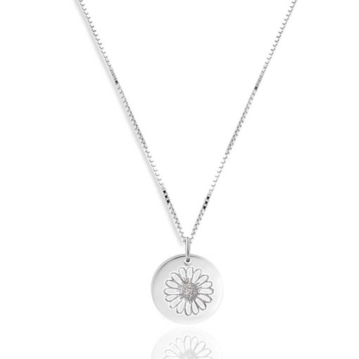 Collana in argento 925 con ciondolo Margherita