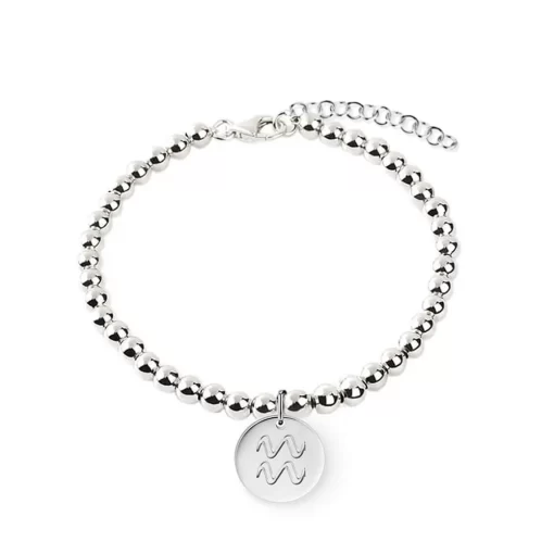 Bracciale con segno zodiacale in argento 925