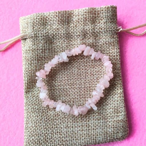 Bracciale con Quarzo Rosa