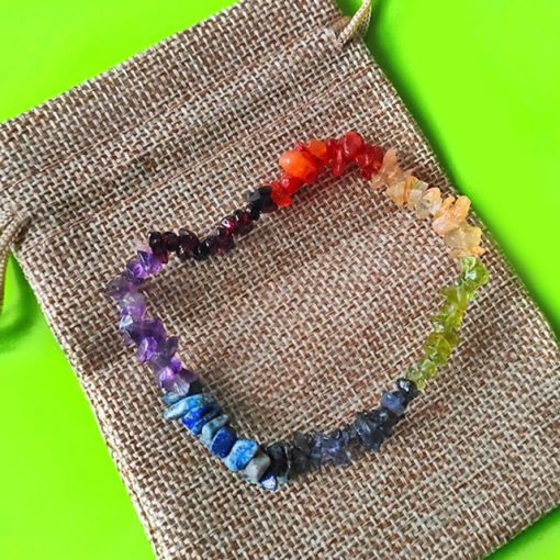 Bracciale 7 pietre naturali dei Chakra