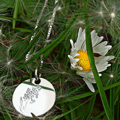 Collana in argento con ciondolo Non ti Scordar di Me