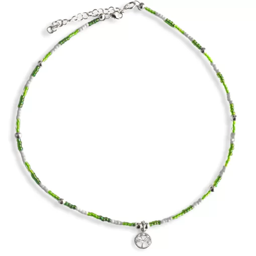 Collana con perline colorate Albero della Vita