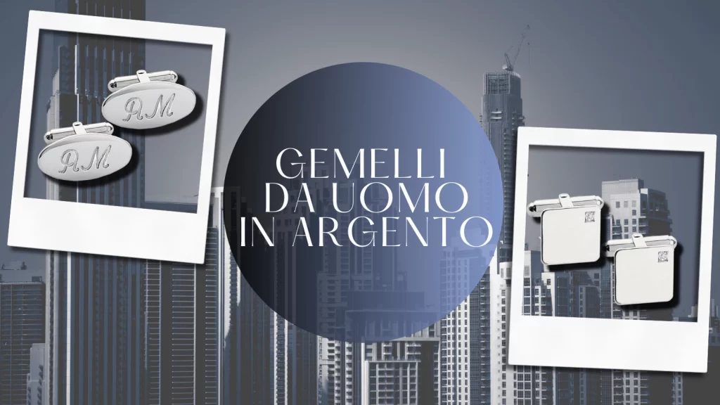 Gemelli da uomo in argento