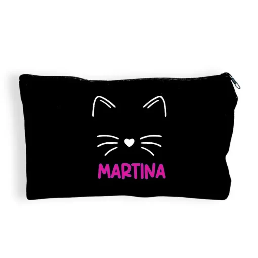 Pochette personalizzata con gatto stilizzato