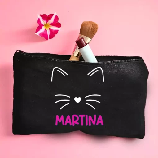 Pochette personalizzata con gatto stilizzato