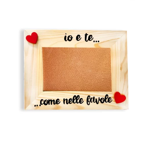 Portafoto in legno personalizzato con frase