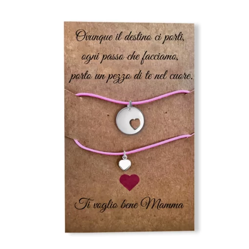 Coppia di braccialetti Mamma Figlia