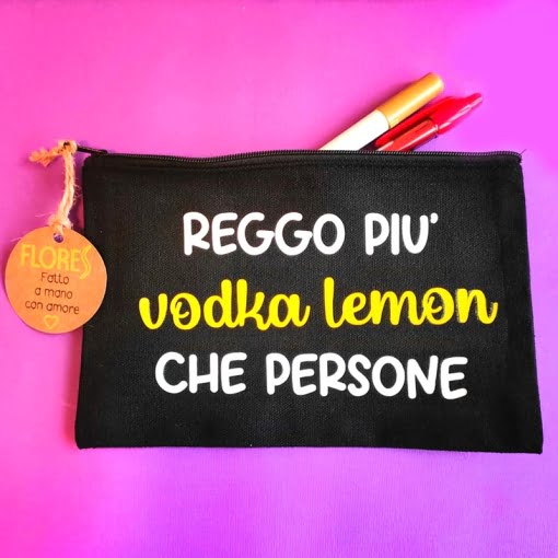 Pochette nera Vodka Lemon