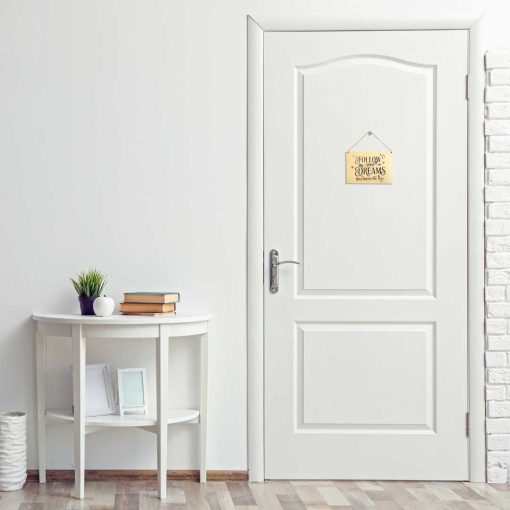Targhetta in legno Follow Your Dreams