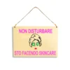 Targa in legno Sto facendo Skincare