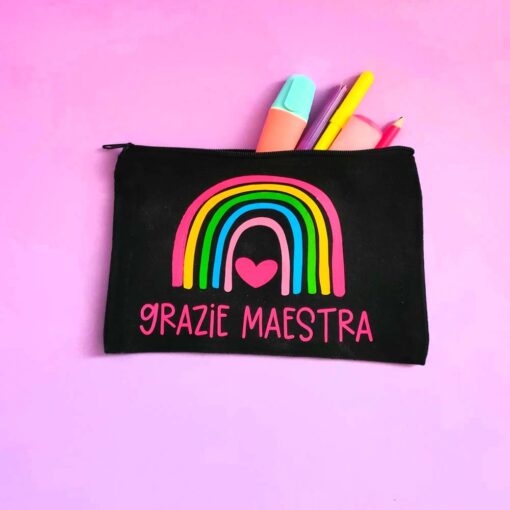 Astuccio Grazie Maestra con Arcobaleno - immagine 4