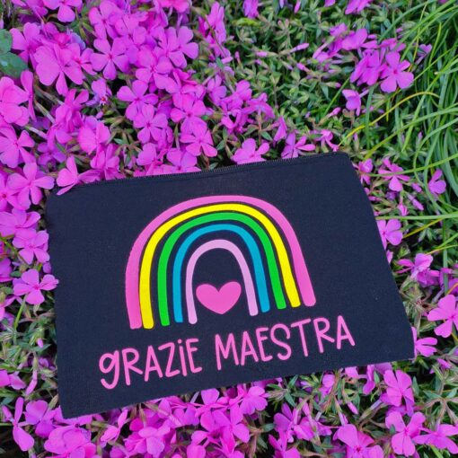 Astuccio Grazie Maestra con Arcobaleno - immagine 3