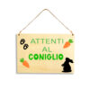 Targhetta Attenti al Coniglio
