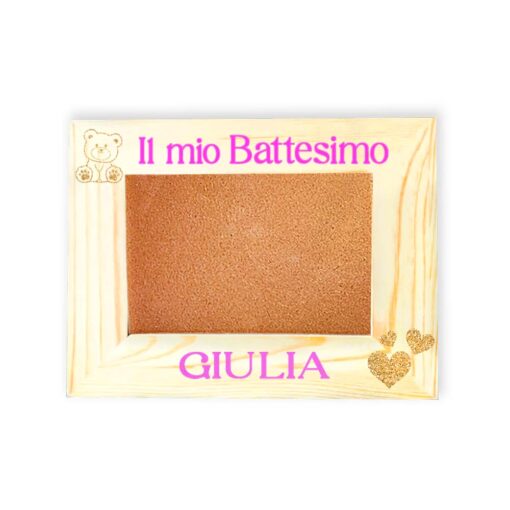 Cornice Portafoto Regalo Battesimo per Bambina