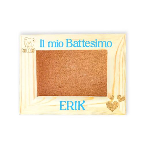 Cornice Portafoto Regalo Battesimo per Bambino
