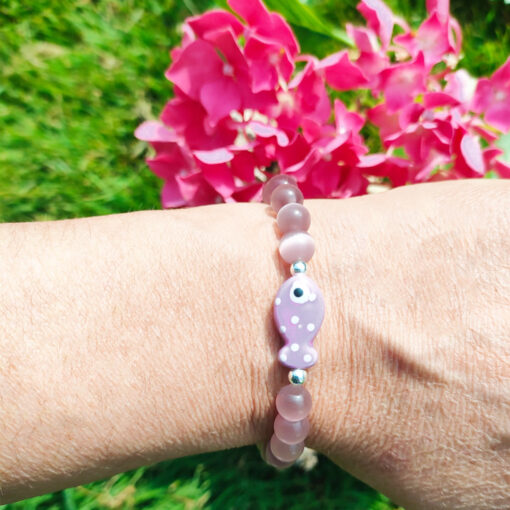Bracciale con Pesciolino e Occhio di Gatto - immagine 4