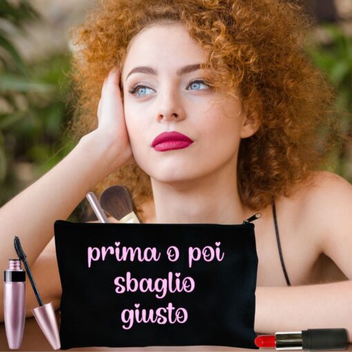 Pochette multiuso Prima o poi sbaglio giusto