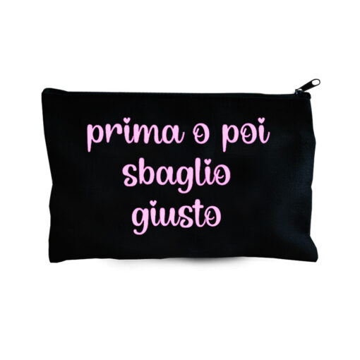 Pochette multiuso Prima o poi sbaglio giusto