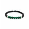 Bracciale Malachite Onice Naturale e Argento