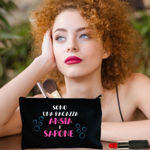 Astuccio multiuso Sono una ragazza ansia e sapone - immagine 3