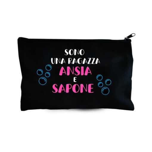Astuccio multiuso Sono una ragazza ansia e sapone